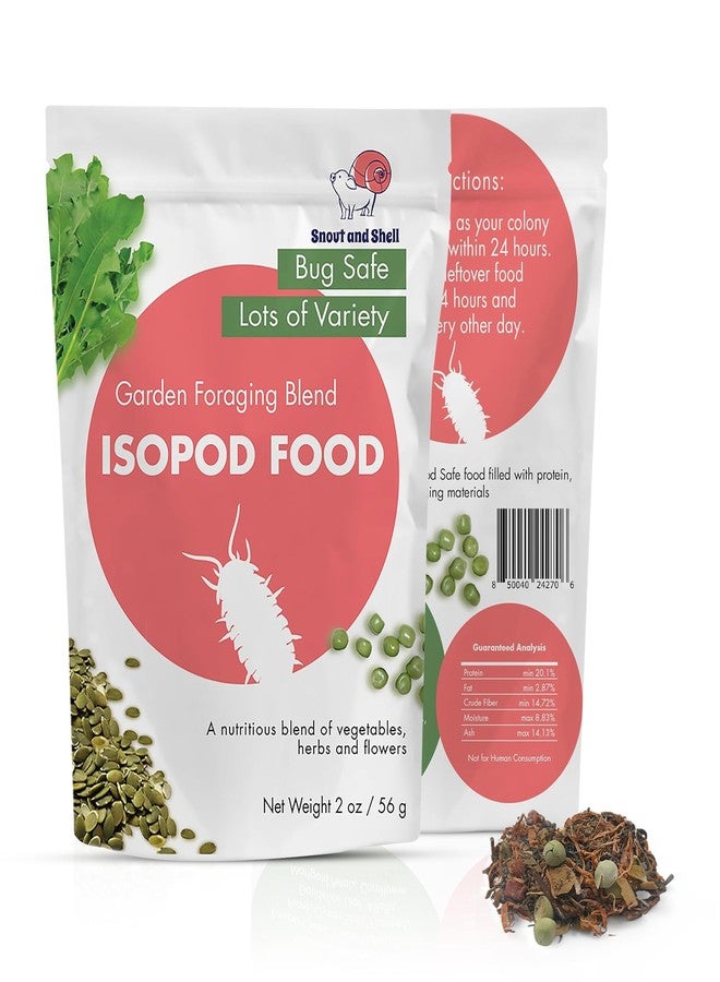 Snout and Shell Isopod Food A Bountiful Selection Crafted to Enrich Your Pet's Habitat and Diet (Garden Foraging Blend) - Image 1